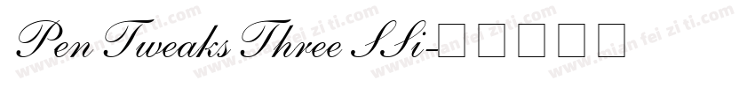 Pen Tweaks Three SSi字体转换